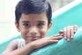 Cheerful Little Boy Posing to Camera Royalty Free Stock Photo