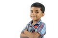 Cheerful Little Boy Posing to Camera Royalty Free Stock Photo