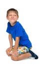 Cheerful little boy Royalty Free Stock Photo