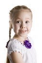 Cheerful little girl smile. Royalty Free Stock Photo