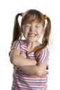 Cheerful little girl smile. Royalty Free Stock Photo