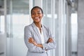 Cheerful mid adult business woman smiling at office Royalty Free Stock Photo