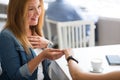 Cheerful mother resting with her daughter Royalty Free Stock Photo