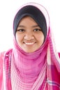 Cheerful muslim girl