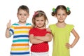 Cheerful preschoolers Royalty Free Stock Photo