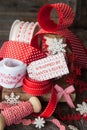 Cheerful gift ribbons for Christmas