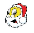 Cheerful Santa Claus smiley