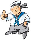 Cheerful seaman