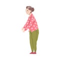 Cheerful Senior Woman, Active Pensioner, Elderly Woman Character Cartoon Style Vector Illustration