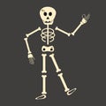 A cheerful skeleton who is doing well. Royalty Free Stock Photo