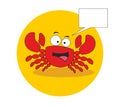 Cheerful and sociable crab.