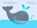 Cheerful whale