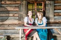 Cheerful Women in Dirndl