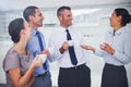 Cheerful work team during break time Royalty Free Stock Photo