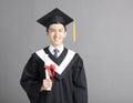 young graduated student man isolated