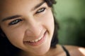 Cheerful young hispanic woman looking at camera and smiling Royalty Free Stock Photo