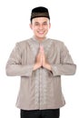 Cheerful young muslim man Royalty Free Stock Photo