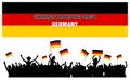 Cheering or Protesting Crowd Germany