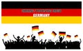 Cheering or Protesting Crowd Germany Royalty Free Stock Photo