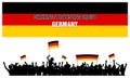 Cheering or Protesting Crowd Germany Royalty Free Stock Photo
