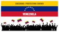 Cheering or Protesting Crowd Venezuela