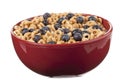 Cheerios with blueberry Royalty Free Stock Photo