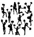 Cheerleader Activity Silhouettes