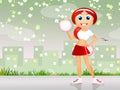 Cheerleader cartoon