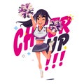 Cheerleader character design -