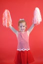 Cheerleader girl vertical Royalty Free Stock Photo