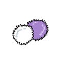 Cheerleader pom poms doodle icon Royalty Free Stock Photo