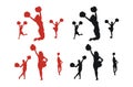 Cheerleader Silhouettes