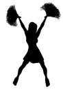 Cheerleader White 6 Royalty Free Stock Photo