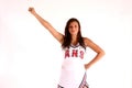 Cheerleader on White Royalty Free Stock Photo