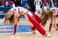 cheerleaders bc dnipro vs bc zaporizhia zog ukrainian basketball championship dnipro city ukraine