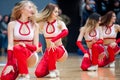 cheerleaders bc dnipro vs bc zaporizhia zog ukrainian basketball championship dnipro city ukraine