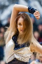 cheerleaders bc dnipro vs bc zaporizhia zog ukrainian basketball championship dnipro city ukraine