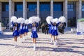 Cheerleaders at a holiday in Giurgiu city