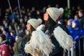 Cheerleaders, during Kontinental Hockey League KHL 2018/2019 season game , Winter Ice Break 2019 Dinamo Riga vs. Dinamo Minsk