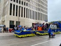 Cheerleaders and Mariachi Band at HEB Thanksgiving Day Parade Royalty Free Stock Photo