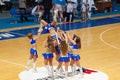 Cheerleaders pyramid