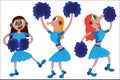 Cheerleaders taking the lead in a game