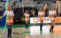 Cheerleaders team UMMC. EuroLeague Women 2010.