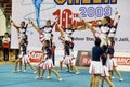 Cheerleading Championship Action Royalty Free Stock Photo