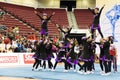 Cheerleading Championship Action Royalty Free Stock Photo