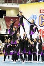 Cheerleading Championship Action Royalty Free Stock Photo