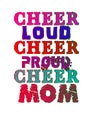 Cheerleading mom Royalty Free Stock Photo