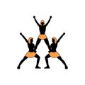 Cheerleading Team Royalty Free Stock Photo