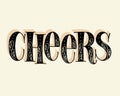 Cheers Hand Lettering
