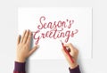 Cheers Seasons Greeting New Year 2017 Concept Royalty Free Stock Photo